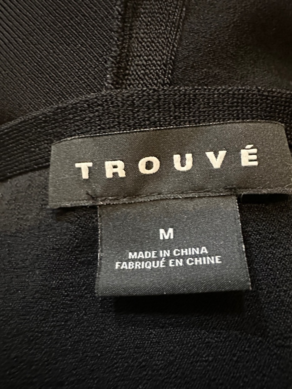 Trouvé Black Deep V sleeveless blouse Size M - Picture 12 of 12